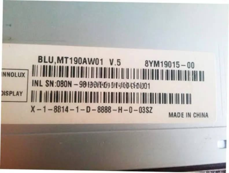 Innolux MT190AW01 V.5 LCD