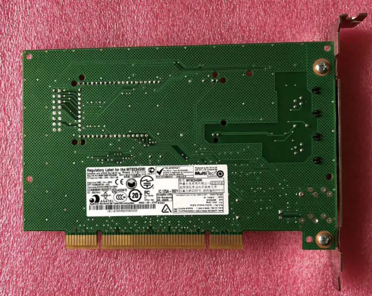 MultiTech MT9234ZPX-UPCI MultiModem 56Kb/s Fax Modem przemysłowa płyta główna