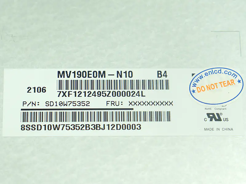 BOE MV190E0M-N10 LCD panel