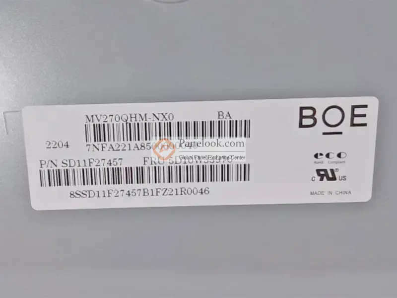 Remplacement du panneau LCD du BOE MV270QHM-NX0