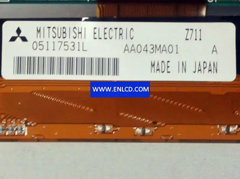 Remplacement du panneau LCD AA043MA01 Mitsubishi pour application industrielle