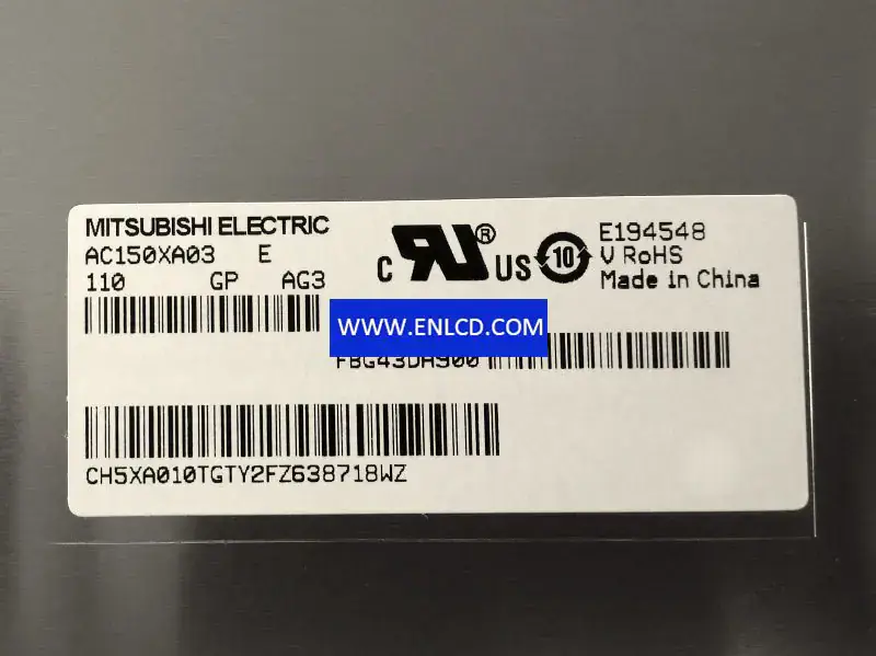 Remplacement du panneau LCD AC150XA03 Mitsubishi pour application industrielle