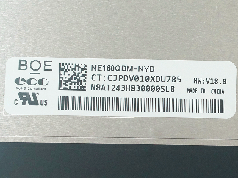 BOE NE160QDM-NYD LCD