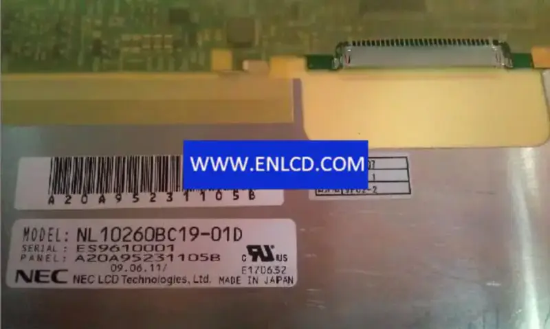 Remplacement du panneau LCD NL10260BC19-01D NLT