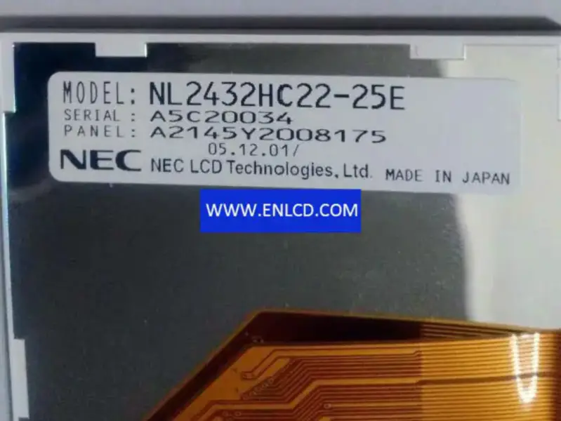 Remplacement du panneau LCD NL2432HC22-25E NLT pour ordinateur de poche et PDA