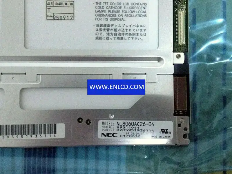 Remplacement du panneau LCD NL8060AC26-04 NLT