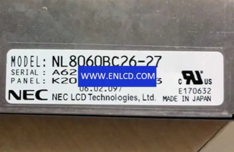 Remplacement du panneau LCD NLT NL8060BC26-27 pour applications industrielles