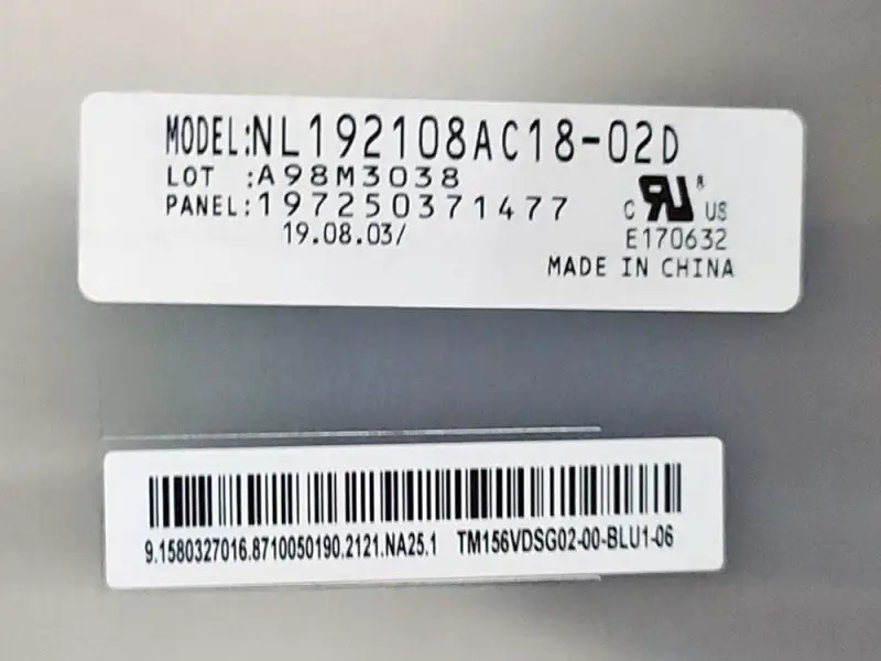 NL192108AC18-02D NLT LCD panel replacement