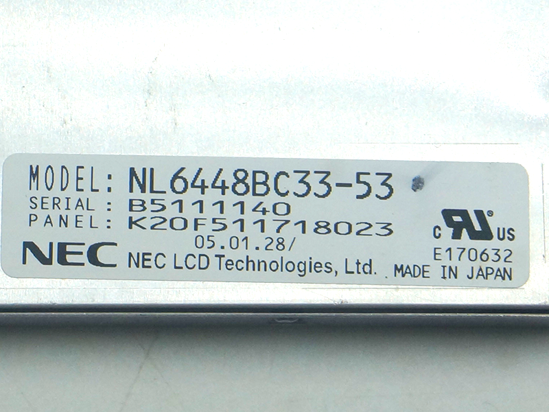 NEC NL6448BC33-53 LCD