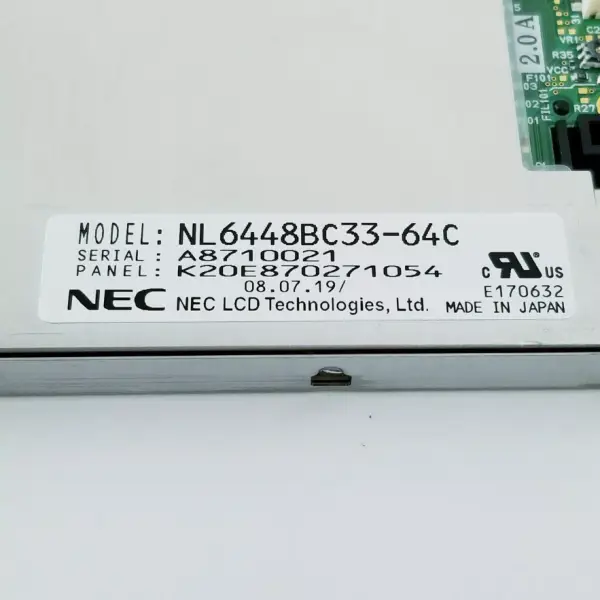 NL6448BC33-64C Zamiennik panelu LCD NLT do zastosowań przemysłowych
