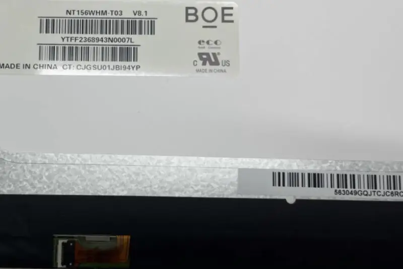 Panneau LCD Nt156whm-t03 BOE de 15,6 pouces