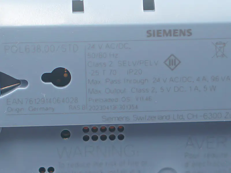 Siemens POL638.00/STD Control Module
