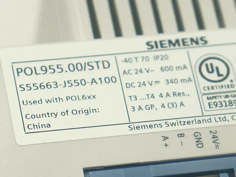 Module de contrôle Siemens POL955.00/STD