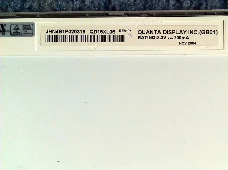 QD15XL06 Rev.01 Remplacement du panneau LCD QDI pour ordinateur portable