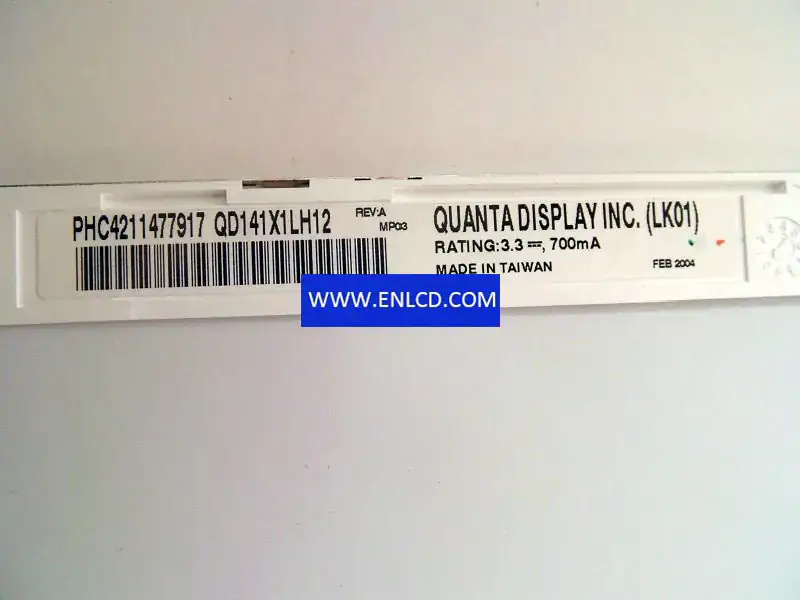 QD141X1LH12 Rév.A Remplacement du panneau LCD QDI