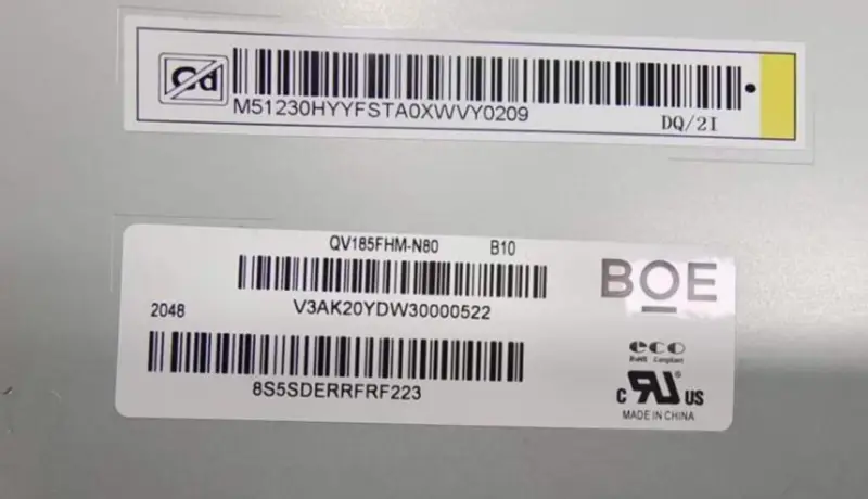 QV185FHM-N80 BOE remplacement de l'écran LCD