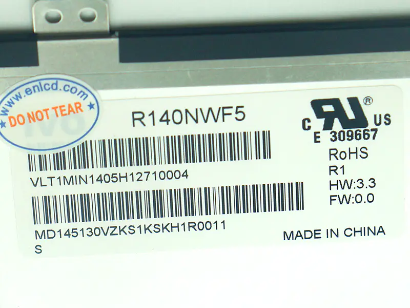 Remplacement du panneau LCD R140NWF5 R1 IVO pour ordinateur portable