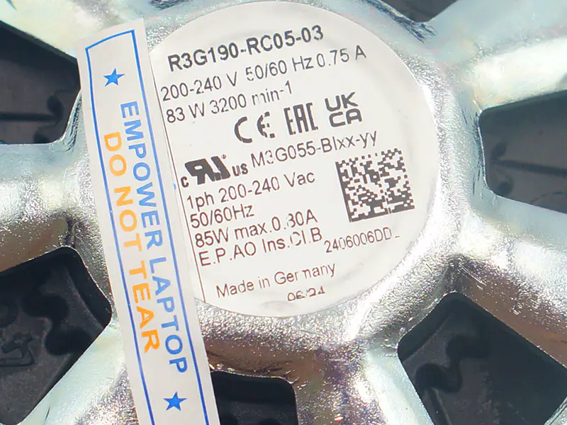 Ventilatore Ebmpapst R3G190-RC05-03