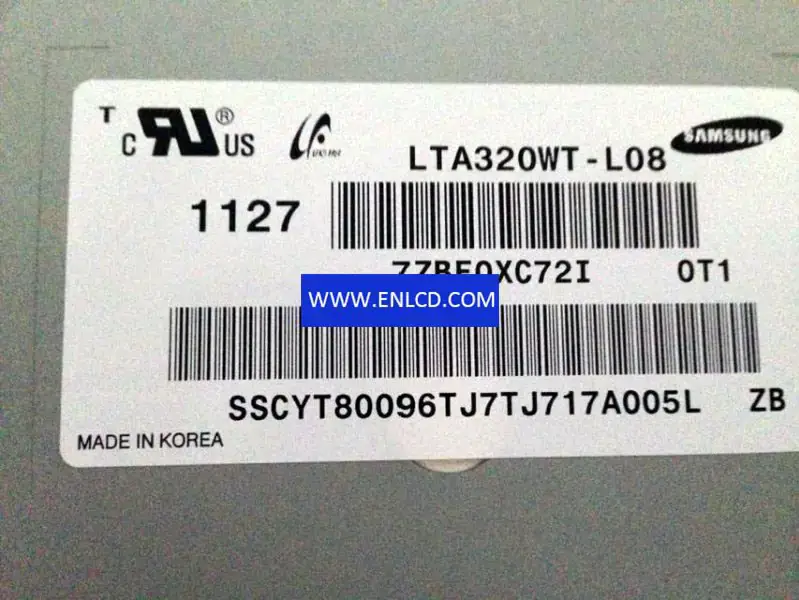Substituição do painel LCD LTA320WT-L08 Samsung