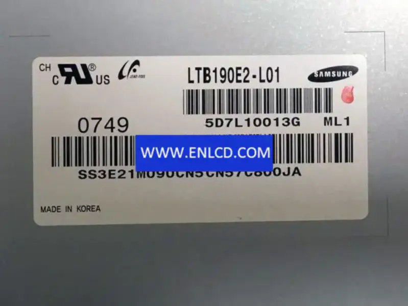 Remplacement du panneau LCD Samsung LTB190E2-L01 pour application industrielle