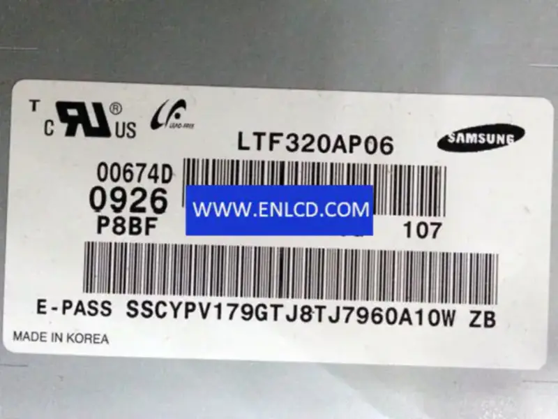 Substituição do painel LCD LTF320AP06 Samsung