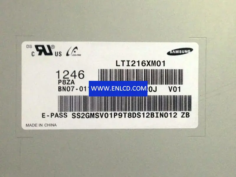 LTI216XM01 Samsung LCD-paneelvervanging voor touchscreen