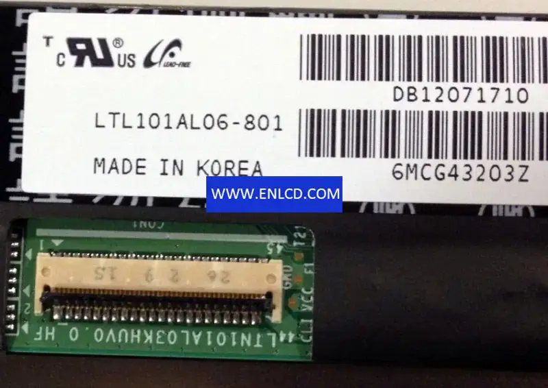 LTL101AL06-801 Samsung LCD panel replacement