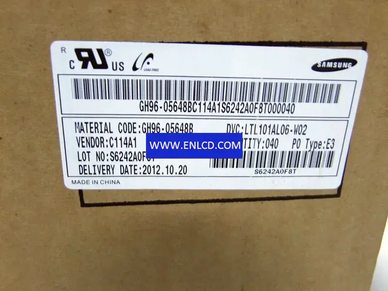 LTL101AL06-W02 Samsung LCD パネル交換用パッドおよびタブレット