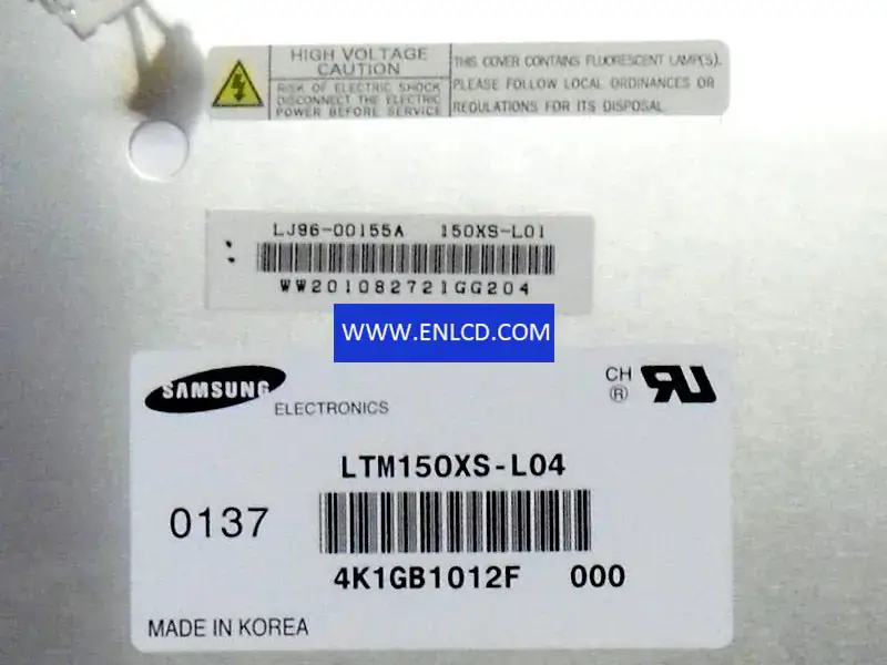 Remplacement du panneau LCD Samsung LTM150XS-L04