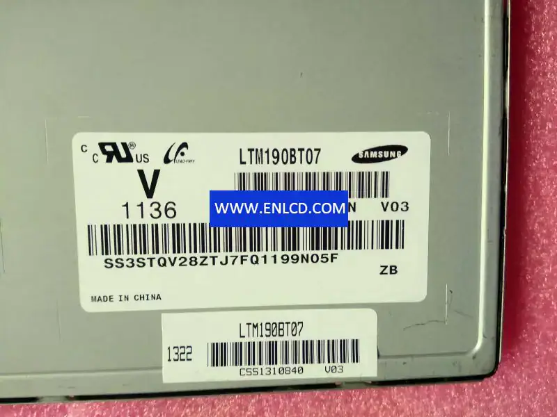 LTM190BT07 Samsung LCD-paneelvervanging voor desktopmonitor