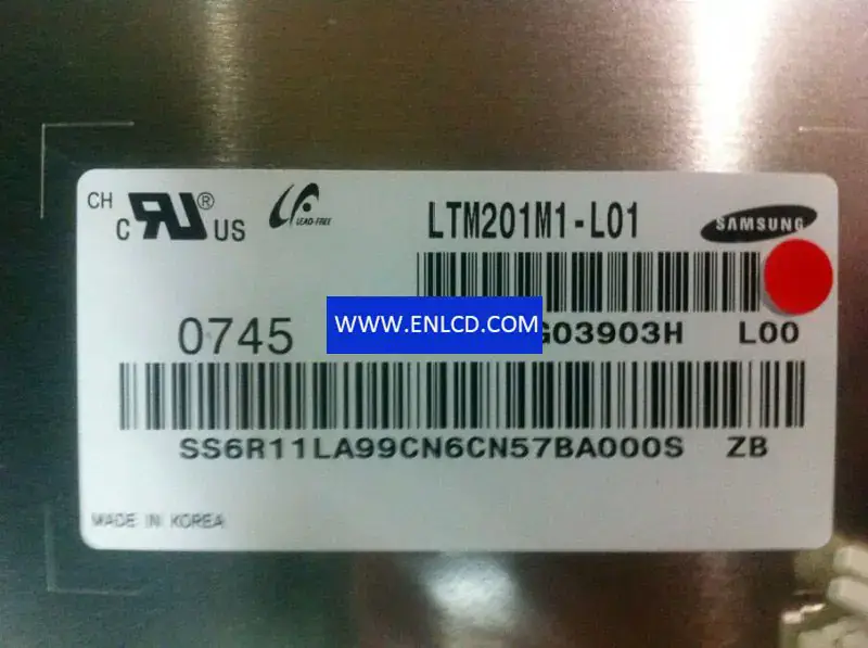Reemplazo del panel LCD LTM201M1-L01 Samsung