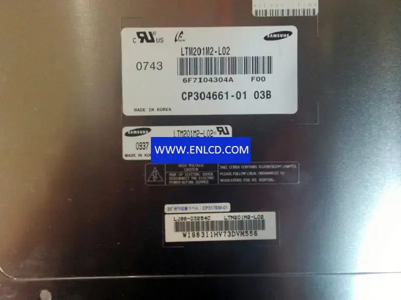 Reemplazo del panel LCD LTM201M2-L02 Samsung para monitor de escritorio