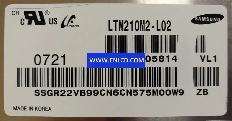 Remplacement du panneau LCD Samsung LTM210M2-L02