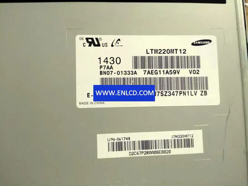 Remplacement du panneau LCD Samsung LTM220MT12 pour moniteur de bureau