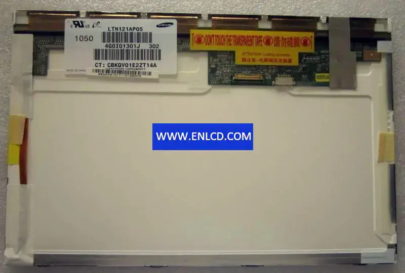 LTN121AP05-302 Pad & Tablet, Dizüstü Bilgisayar için Samsung LCD panel değiştirme