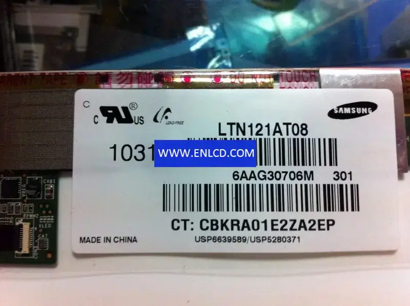 LTN121AT08 Dizüstü Bilgisayar için Samsung LCD panel değiştirme