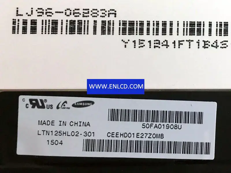 Remplacement du panneau LCD Samsung LTN125HL02-301 pour ordinateur portable