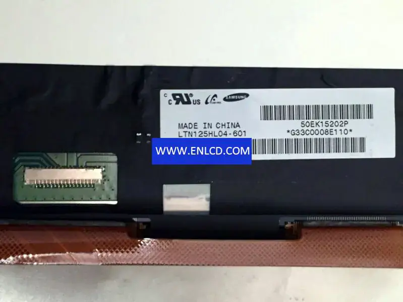 Remplacement du panneau LCD Samsung LTN125HL04-601 pour ordinateur portable