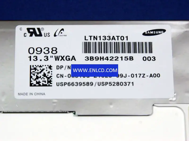 Remplacement du panneau LCD Samsung LTN133AT01-003