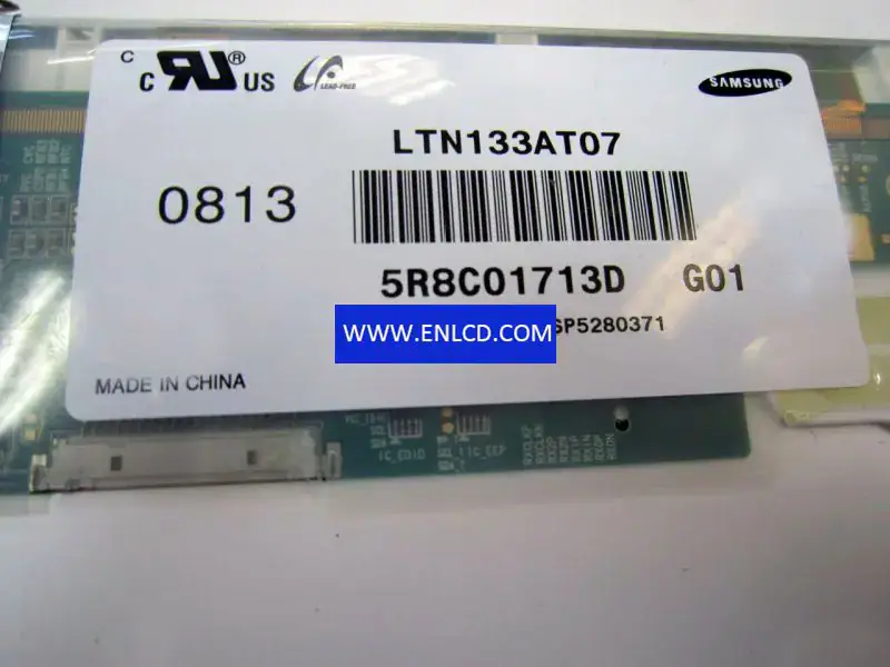 Remplacement du panneau LCD Samsung LTN133AT07-G01 pour ordinateur portable