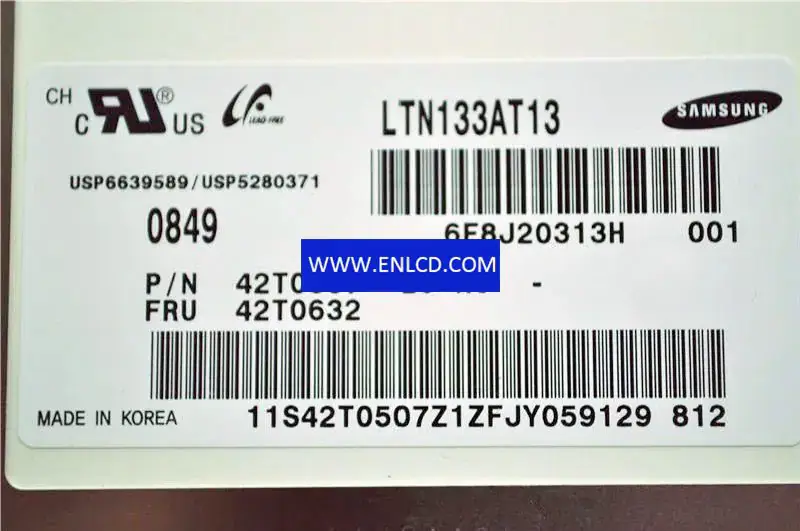 Remplacement du panneau LCD Samsung LTN133AT13-001