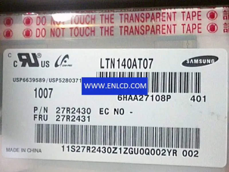 Samsung LTN140AT07-401 LCD