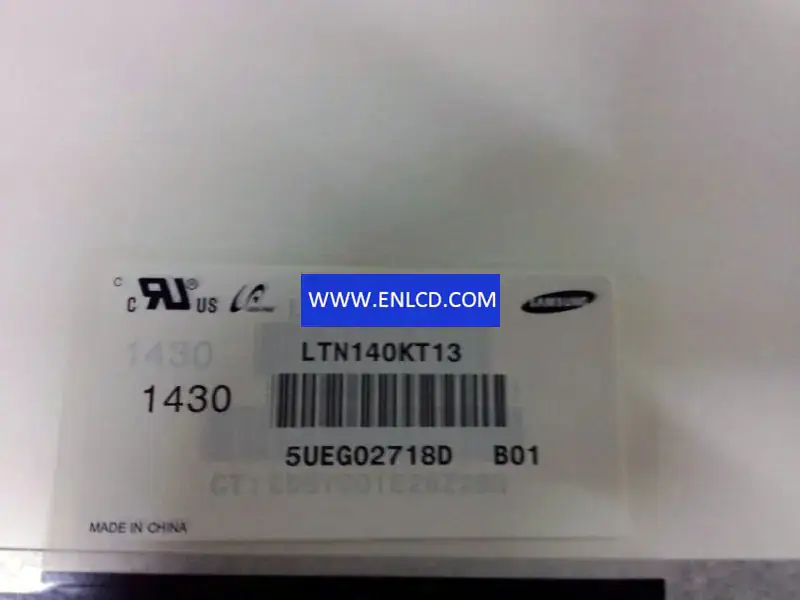 LTN140KT13-B01 Samsung LCD panel replacement for Laptop