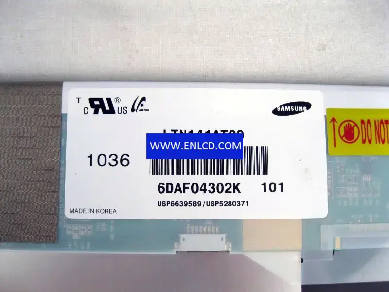 LTN141AT09-101 Samsung LCD panel replacement for Laptop