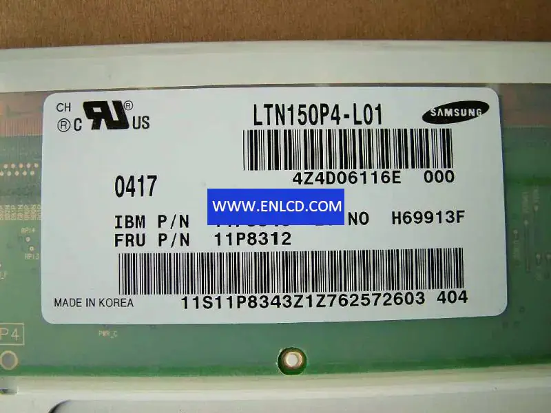 Sostituzione pannello LCD Samsung LTN150P4-L01