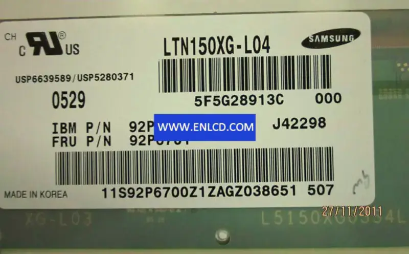 Samsung LTN150XG-L04 LCD
