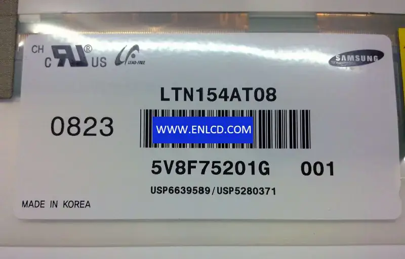 LTN154AT08-001 Remplacement du panneau LCD Samsung pour écran tactile