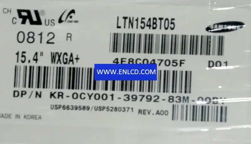 LTN154BT05-D01 Замена ЖК-панели Samsung для ноутбука