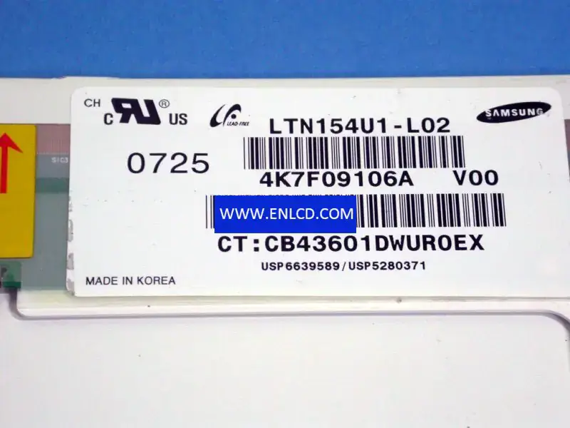 LTN154U1-L02 Замена ЖК-панели Samsung