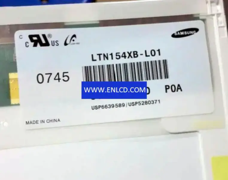 Dizüstü Bilgisayar için LTN154XB-L01 Samsung LCD panel değiştirme